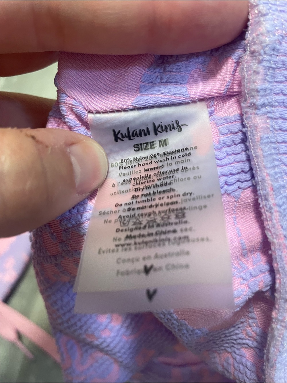 Kulani Kinis Lilac and Pink Floral Swim Shorts and Top - Picture 5 of 5